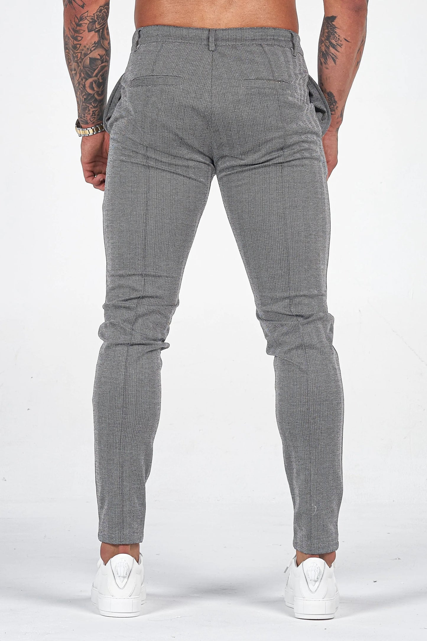 KOE | The Chevron Trousers - Grey