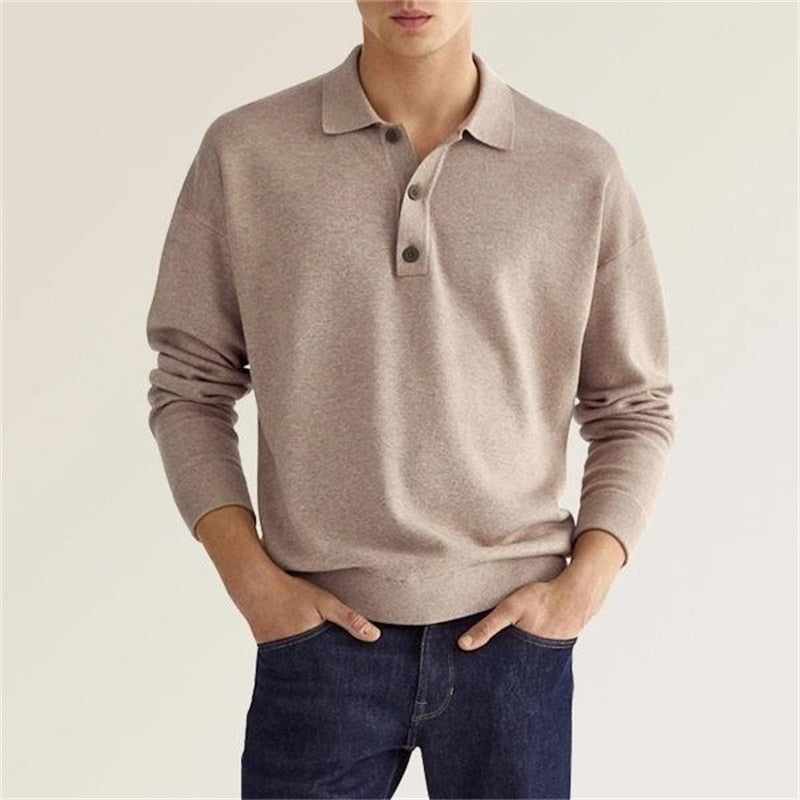 KOE | The Men's Long-Sleeve Field Polo Shirt