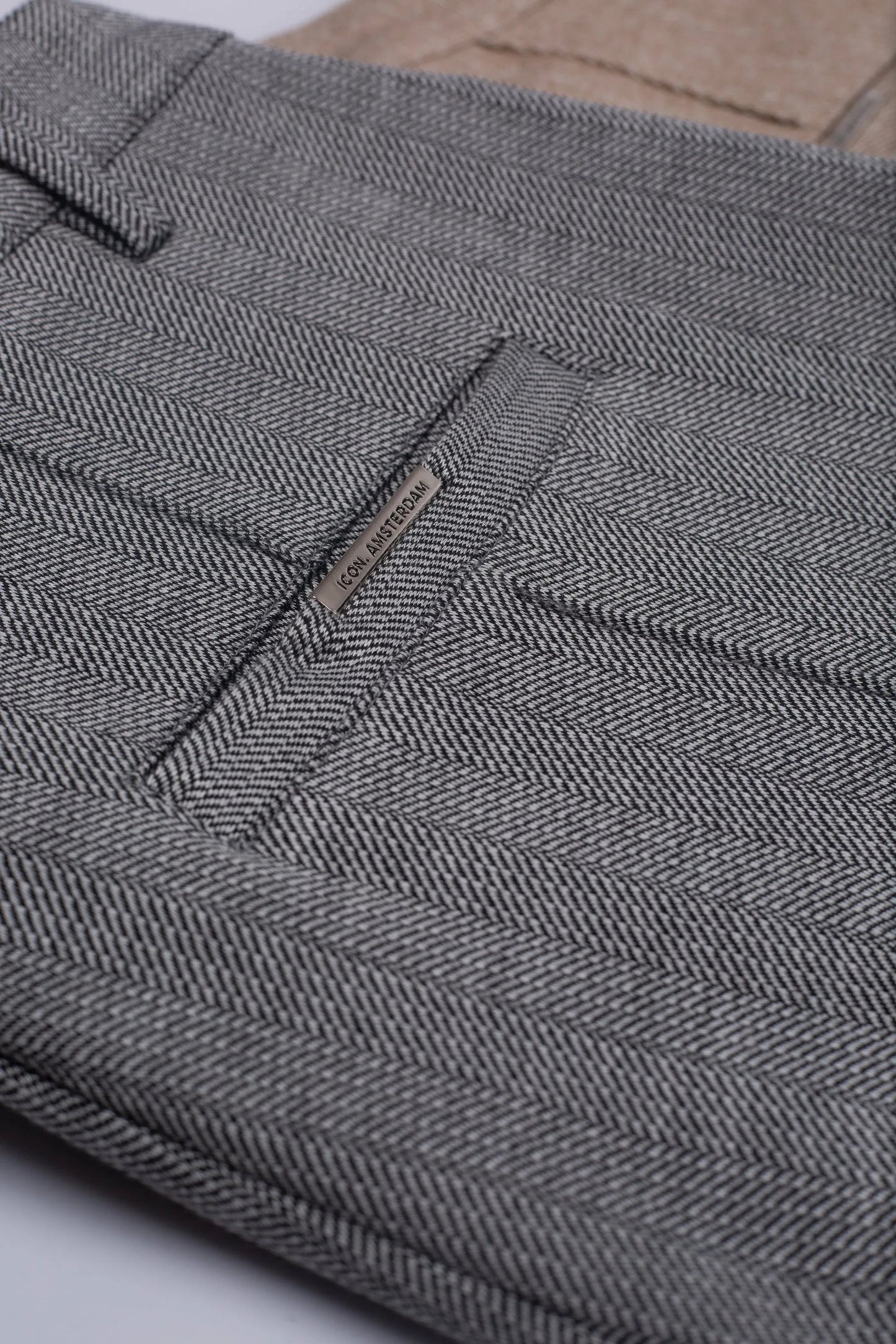 KOE | The Chevron Trousers - Grey