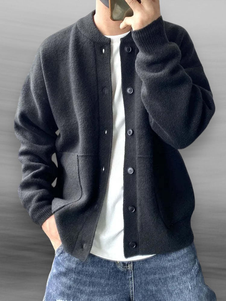 KOE | Buttoned Knit Sweater for Men