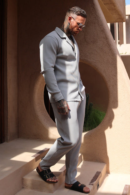 KOE | The Slim Pleated Trousers – Grey