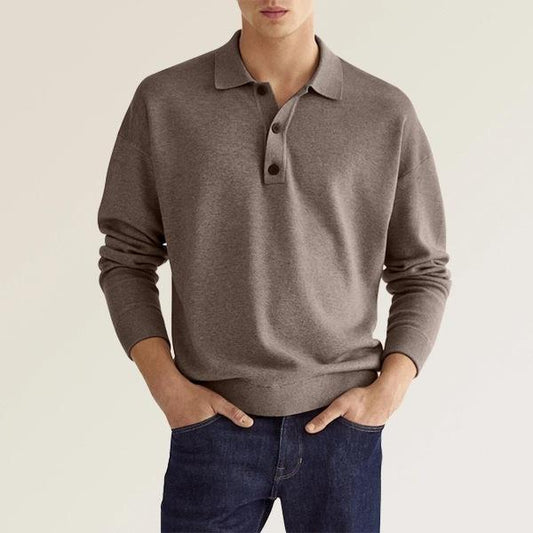 KOE | The Men's Long-Sleeve Field Polo Shirt