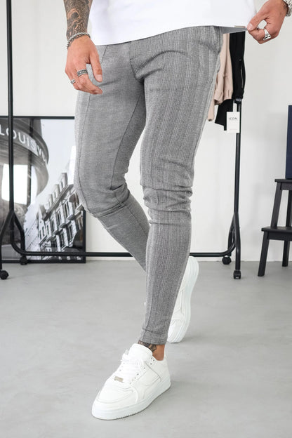 KOE | The Chevron Trousers - Grey