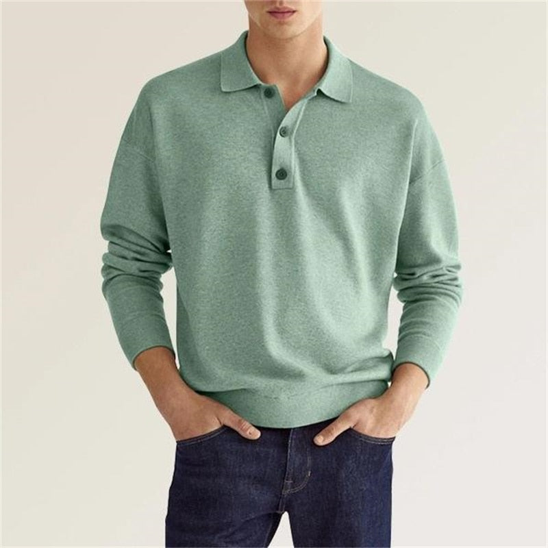 KOE | The Men's Long-Sleeve Field Polo Shirt