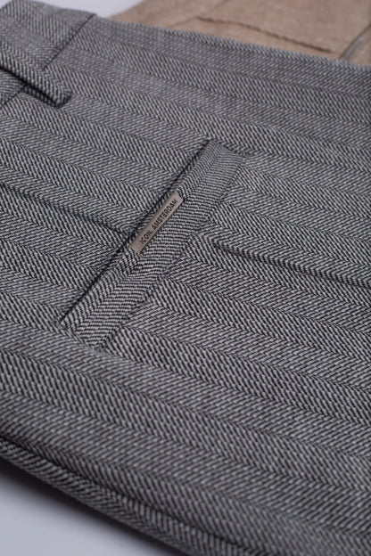 KOE | The Chevron Trousers - Grey