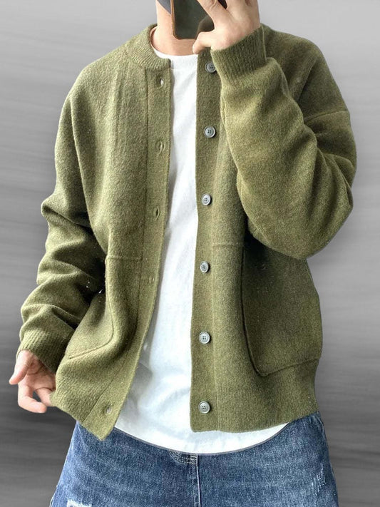 KOE | Buttoned Knit Sweater for Men